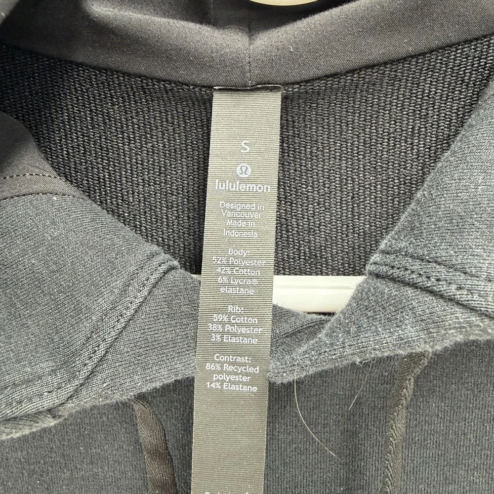 Lululemon Hoodie Mens Small Black X Members City Sweat Pullover Sweatshirt - Picture 3 of 10
